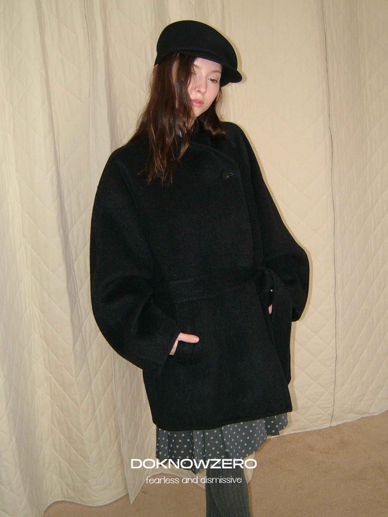 DKZ OFFICIAL Double Faced Wool Feel Overcoat