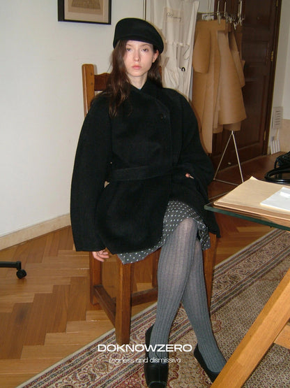 DKZ OFFICIAL Double Faced Wool Feel Overcoat
