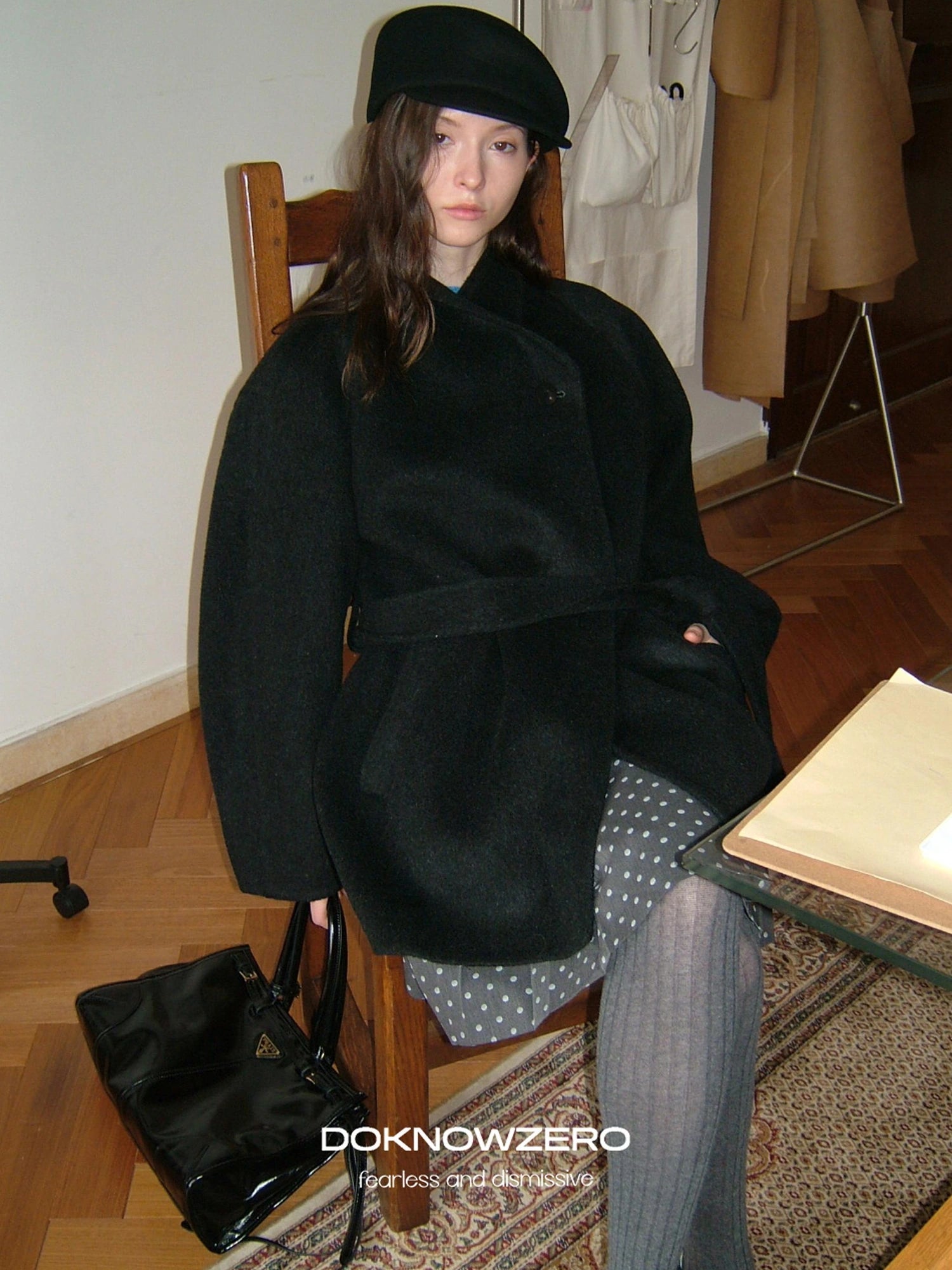 DKZ OFFICIAL Double Faced Wool Feel Overcoat
