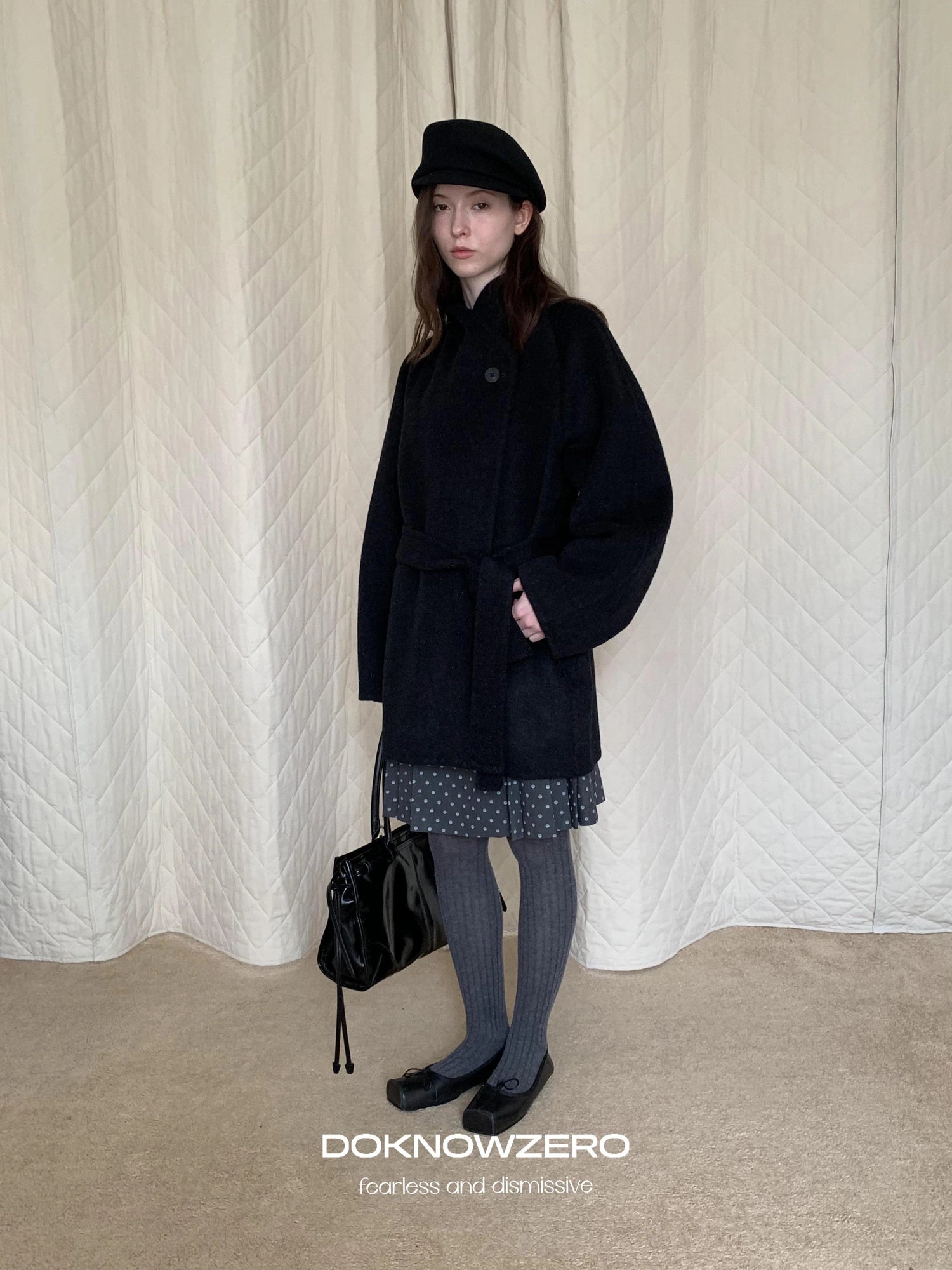 DKZ OFFICIAL Double Faced Wool Feel Overcoat