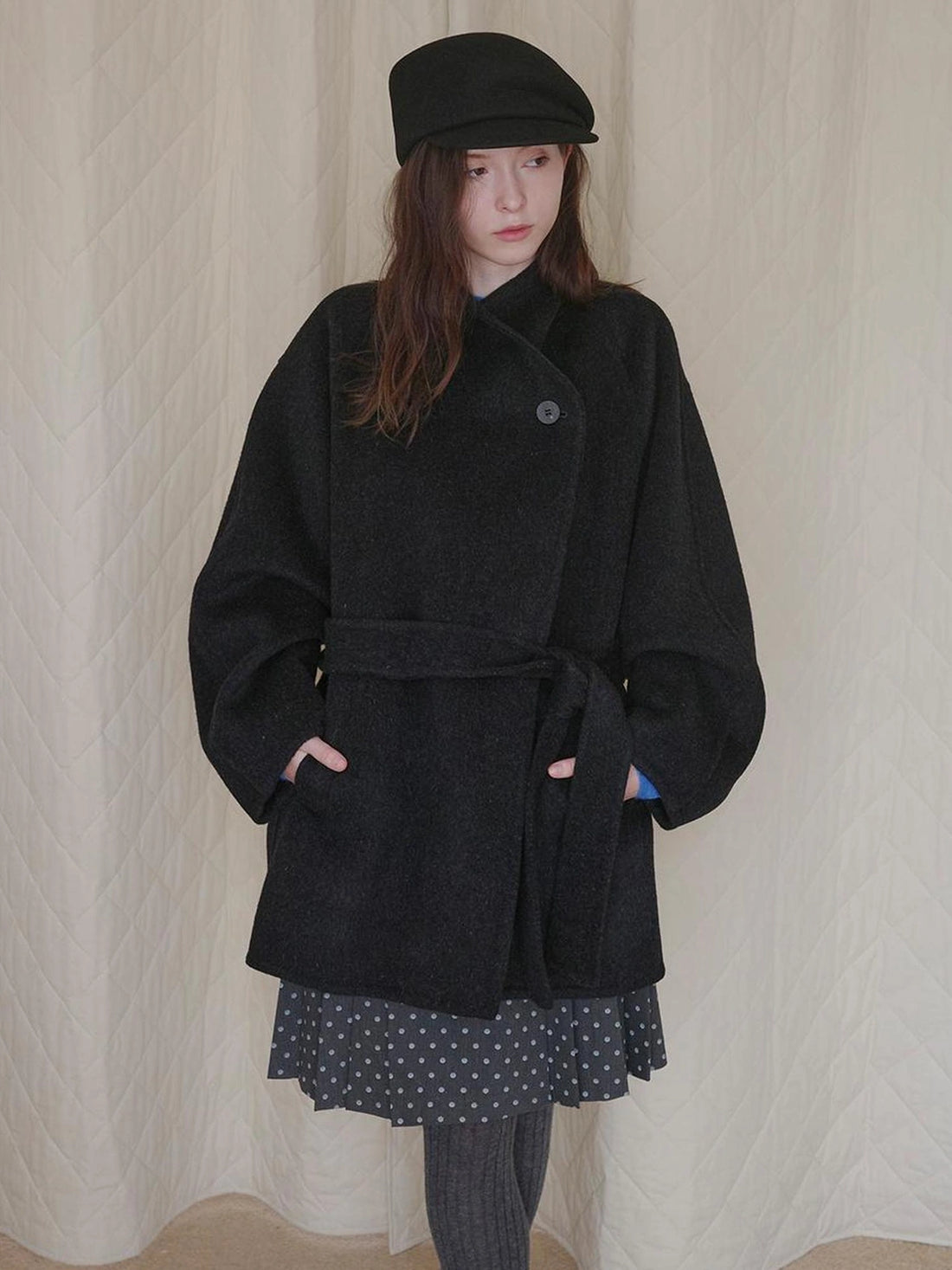 DKZ OFFICIAL Double Faced Wool Feel Overcoat