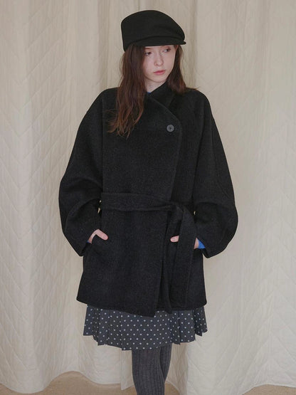 DKZ OFFICIAL Double Faced Wool Feel Overcoat
