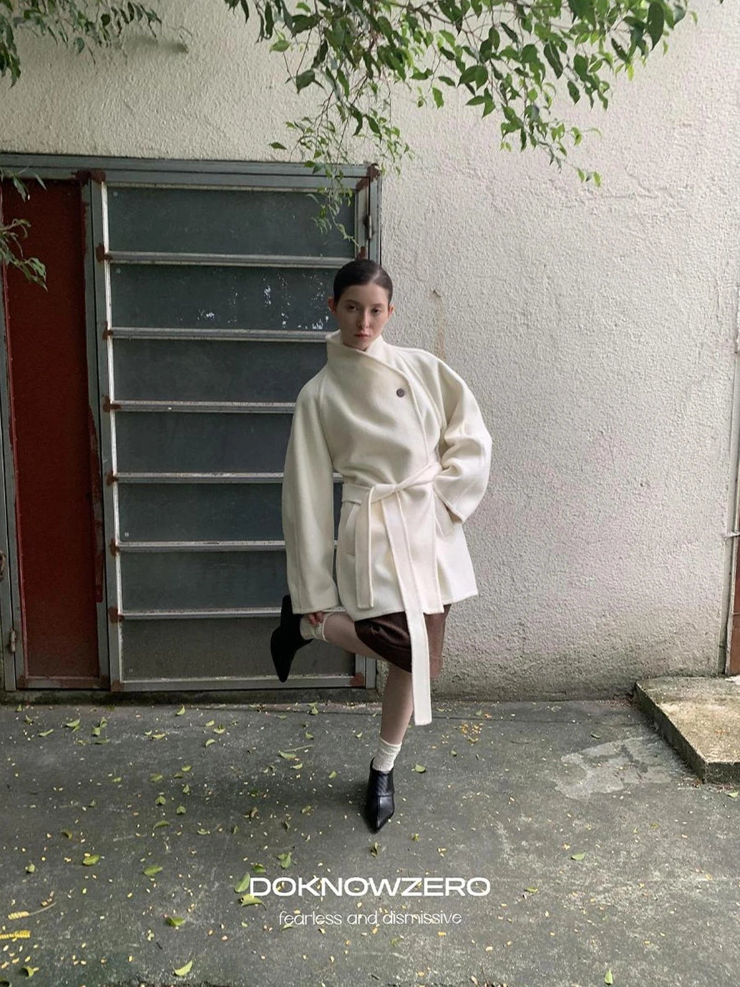 DKZ OFFICIAL Double Faced Wool Feel Overcoat