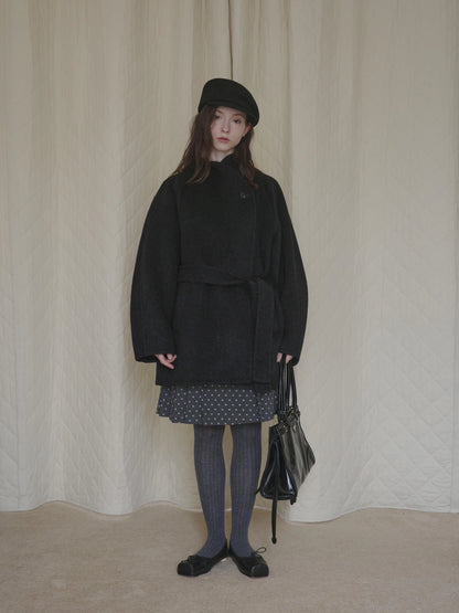 DKZ OFFICIAL Double Faced Wool Feel Overcoat