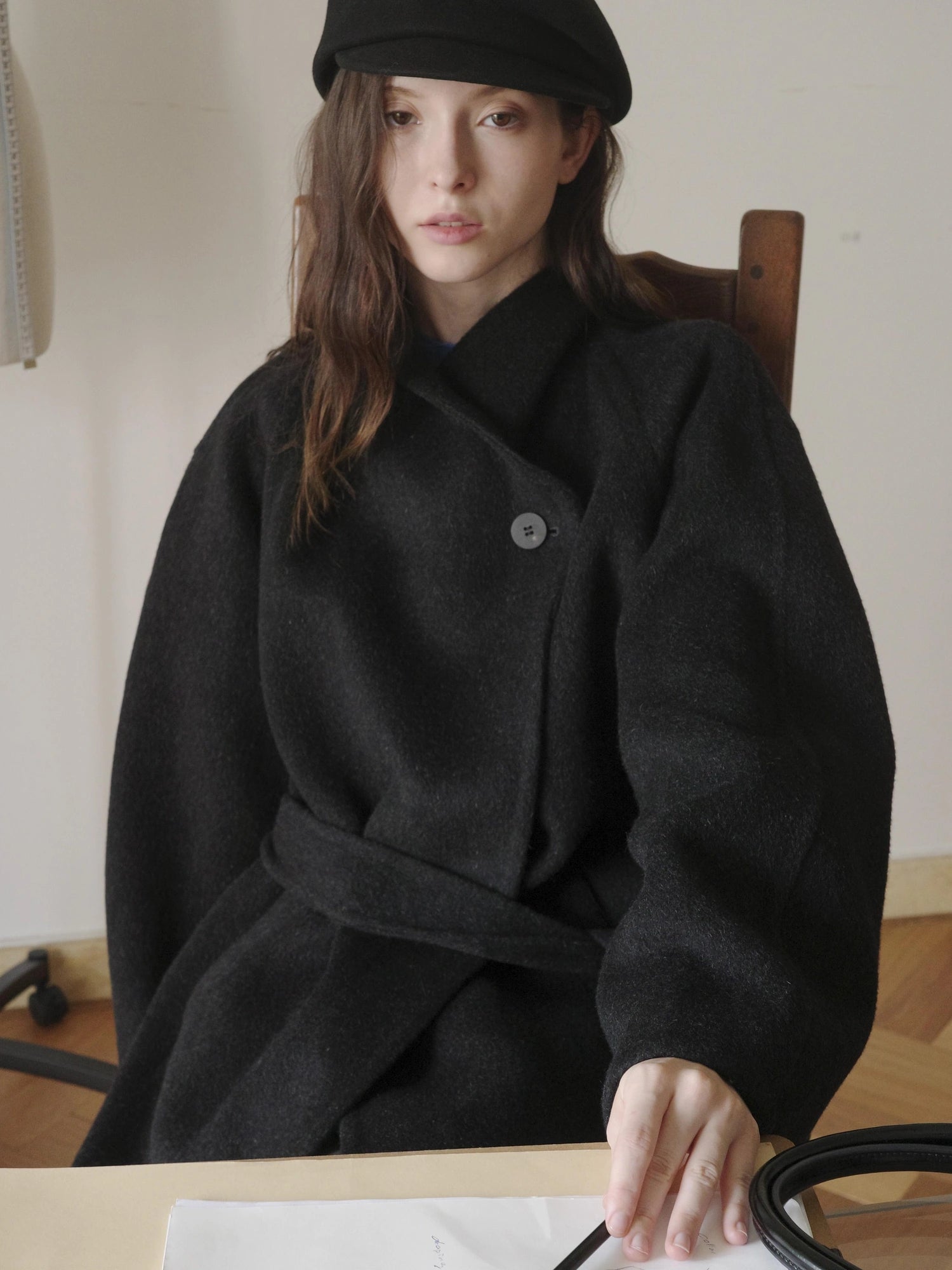 DKZ OFFICIAL Double Faced Wool Feel Overcoat
