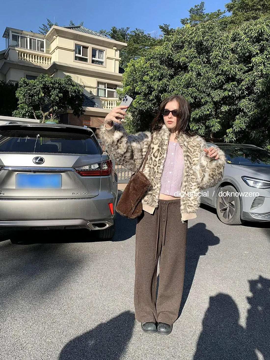 DKZ OFFICIAL Drawstring Wide Leg Trousers With Flowy Drape