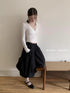 DKZ_OFFICIAL_Elastic_Waist_A-Line_Midi_Skirt_In_Cotton_Blend_MISSTT