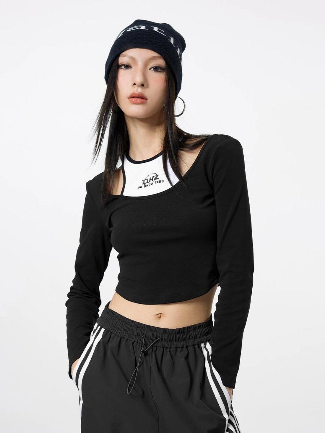 DKZ OFFICIAL Exploratory Layered Crop Tee