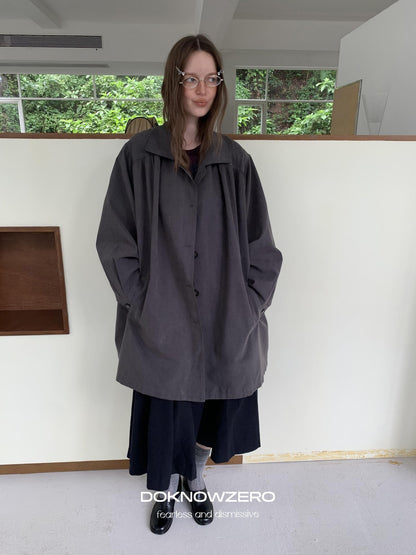DKZ OFFICIAL Fleece Touch Pleated Long Sleeve Women&