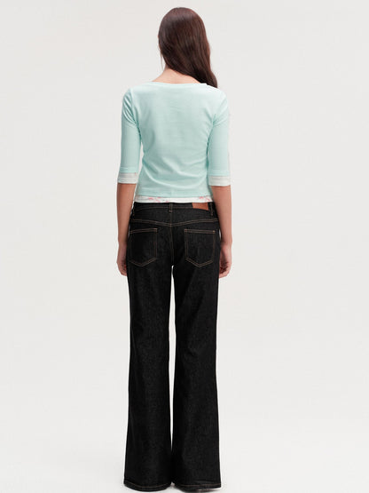 DKZ OFFICIAL Floral Colorblock Women&