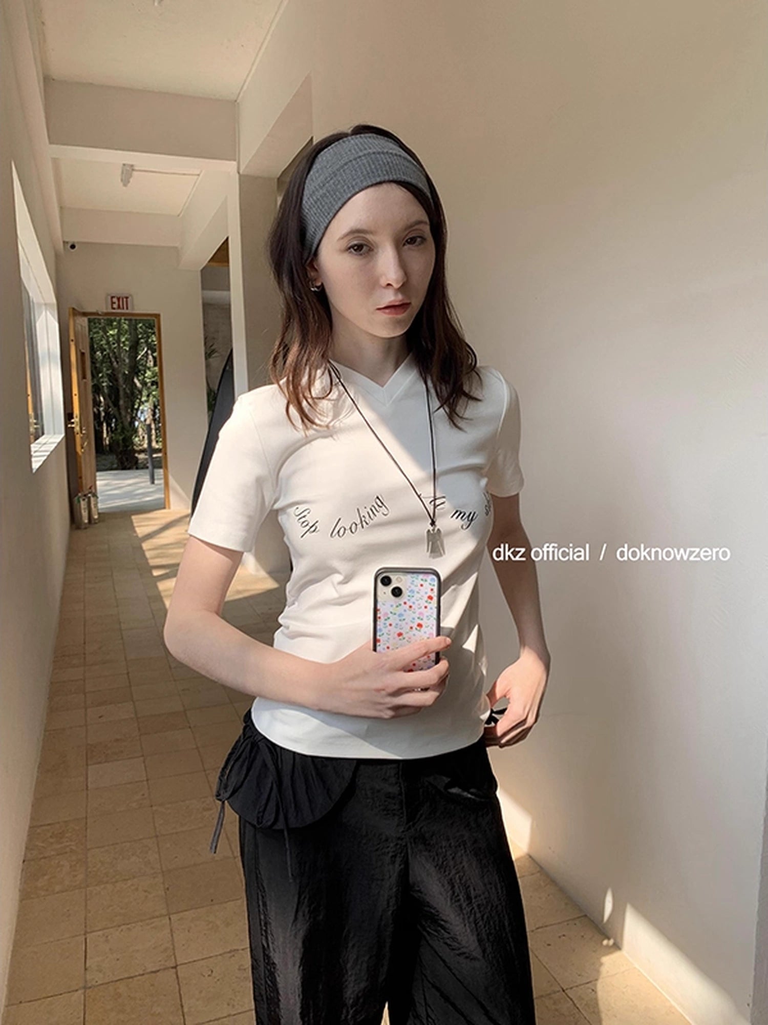 DKZ_OFFICIAL_Fun_Print_Slogan_Short_Sleeve_T-Shirt_MISSTT
