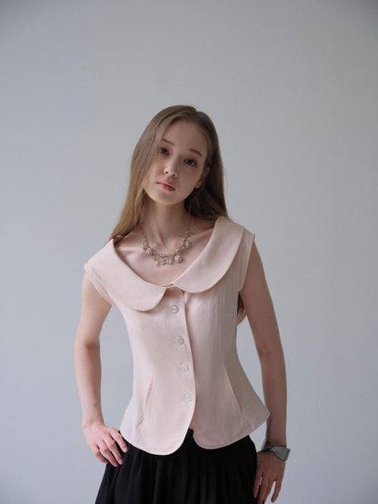 DKZ OFFICIAL Girlish Doll Collar Slim Fit Women&