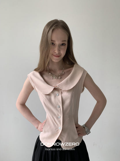 DKZ OFFICIAL Girlish Doll Collar Slim Fit Women&