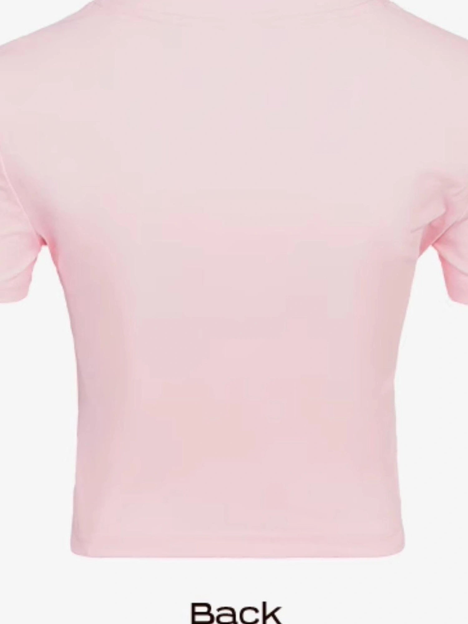 DKZ OFFICIAL Gradient Logo Cropped Tee In Pink