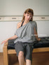 DKZ_OFFICIAL_Gray_Batwing_Sleeve_T-shirt_With_Drawstring_And_Off-Shoulder_Design_MISSTT
