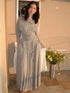 DKZ_OFFICIAL_Gray_One_Shoulder_Knit_Sweater_And_Midi_Dress_Set_MISSTT