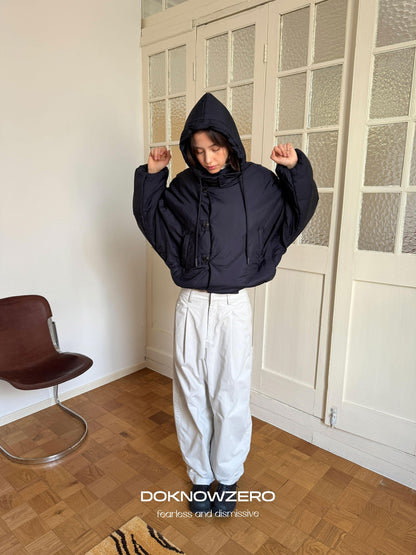 DKZ OFFICIAL Gray Pleated Tapered Fleece Lined Women&