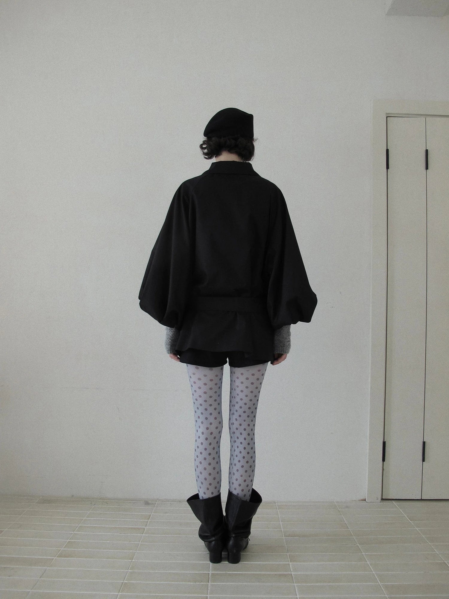 DKZ OFFICIAL Greek Aesthetic Lantern Sleeve Trench Coat