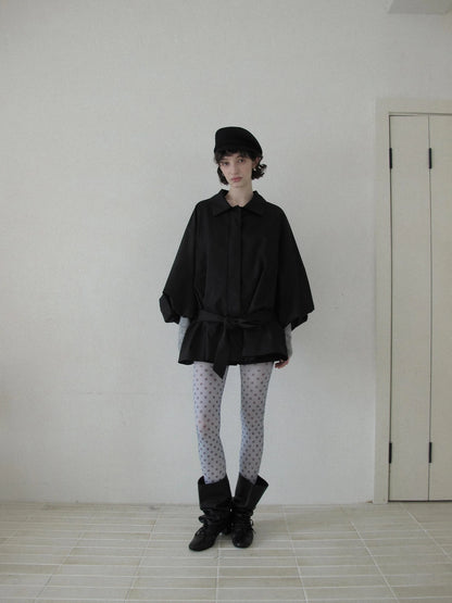 DKZ OFFICIAL Greek Aesthetic Lantern Sleeve Trench Coat