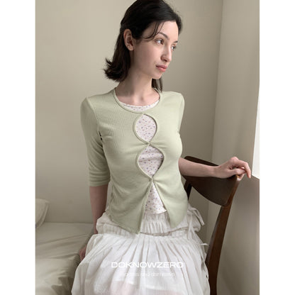 DKZ_OFFICIAL_Green_Floral_Cutout_Knit_Women&