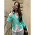 DKZ_OFFICIAL_Green_Layering_Buttoned_Long_Sleeve_Women&