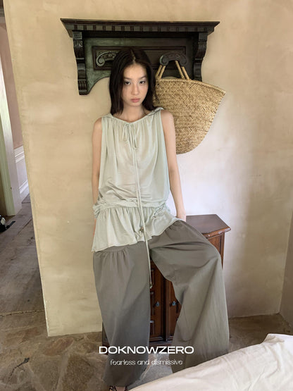 DKZ OFFICIAL Green Two Way Off Shoulder Relaxed Women&