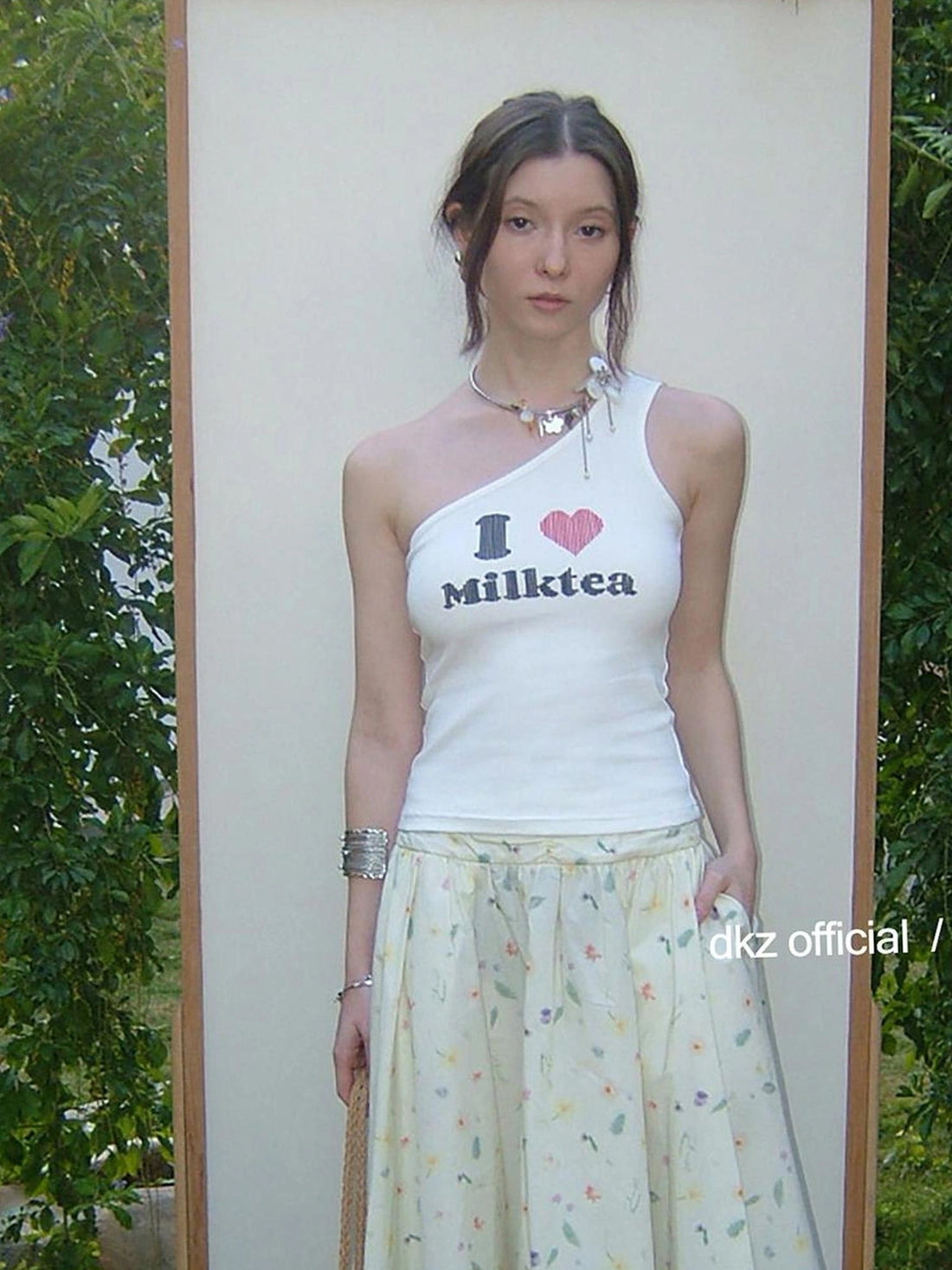DKZ OFFICIAL I Love Milktea Sleeveless Top