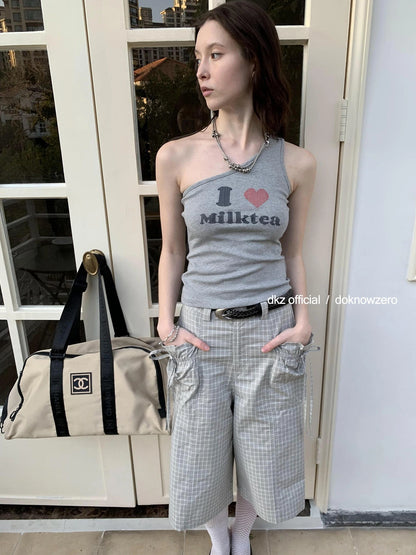 DKZ OFFICIAL I Love Milktea Sleeveless Top