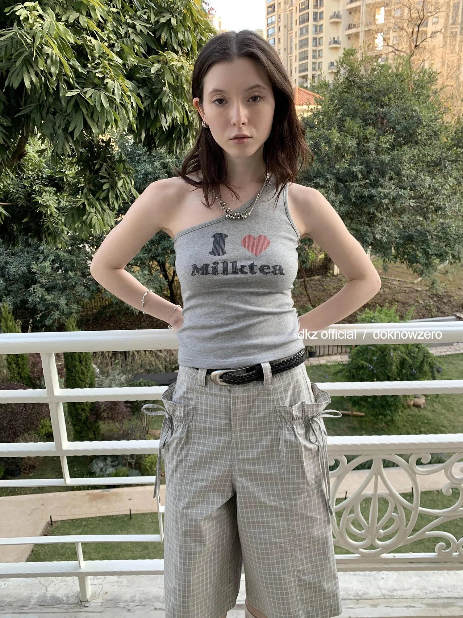 DKZ OFFICIAL I Love Milktea Sleeveless Top