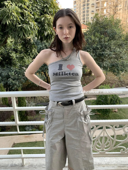 DKZ OFFICIAL I Love Milktea Sleeveless Top