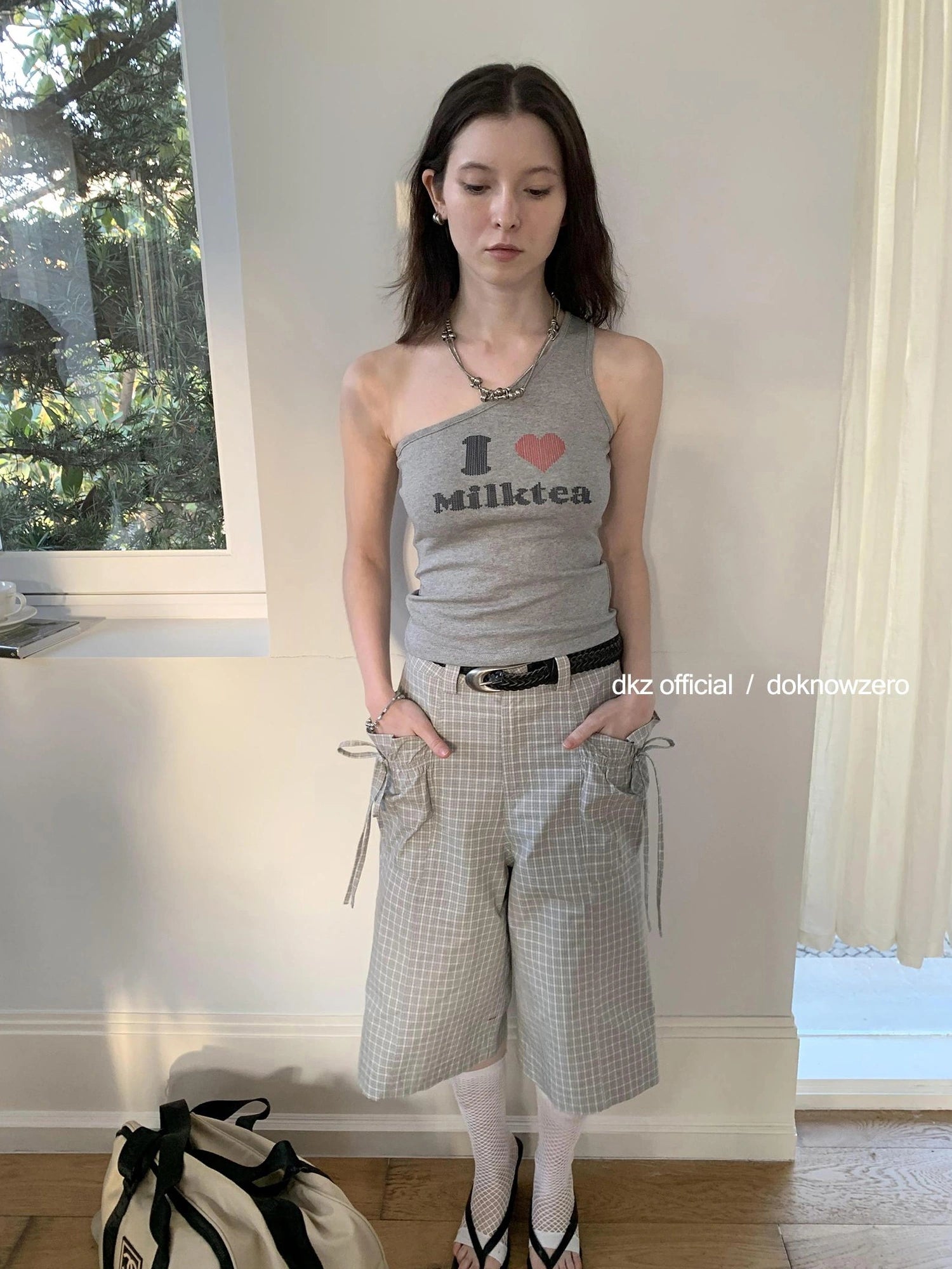 DKZ OFFICIAL I Love Milktea Sleeveless Top