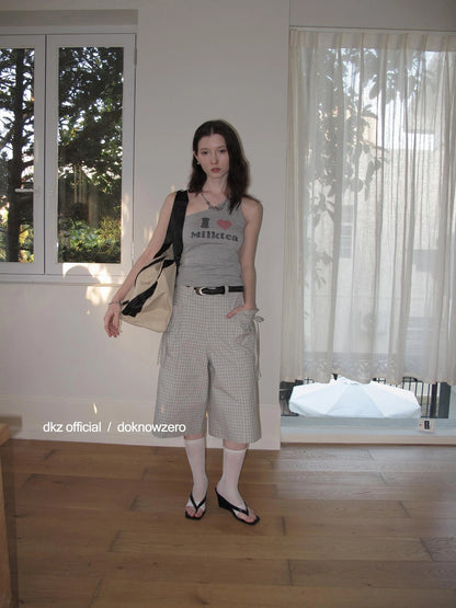 DKZ OFFICIAL I Love Milktea Sleeveless Top