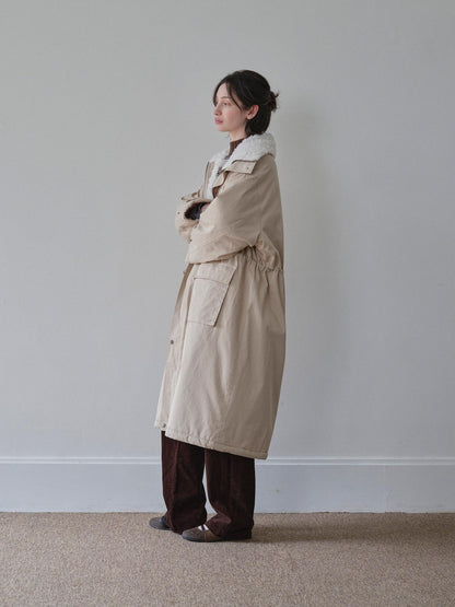 DKZ OFFICIAL Khaki Single Breasted Relaxed Fit Women&