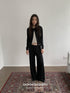 DKZ OFFICIAL Knitted Button Cardigan Elastic Waist Women&