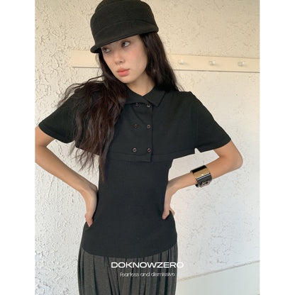 DKZ_OFFICIAL_Knitted_Double_Row_Button_Capelet_Two_Piece_Women&