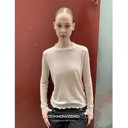 DKZ_OFFICIAL_Lace_Trim_Half_Turtleneck_Knit_Women&