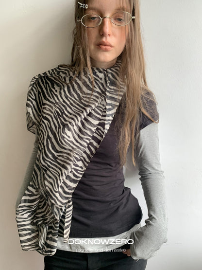 DKZ OFFICIAL Layered Colorblock Slim Fit Women&
