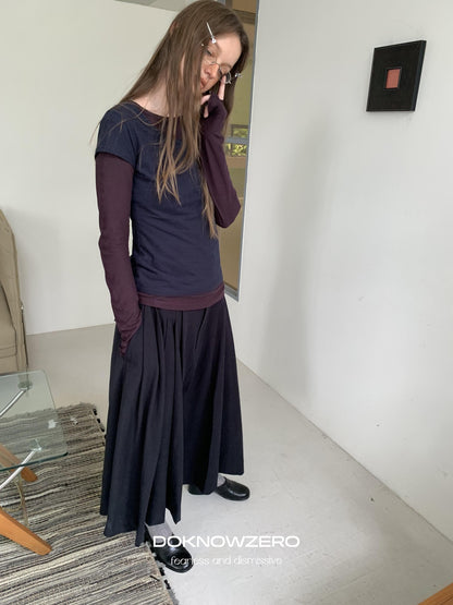 DKZ OFFICIAL Layered Colorblock Slim Fit Women&