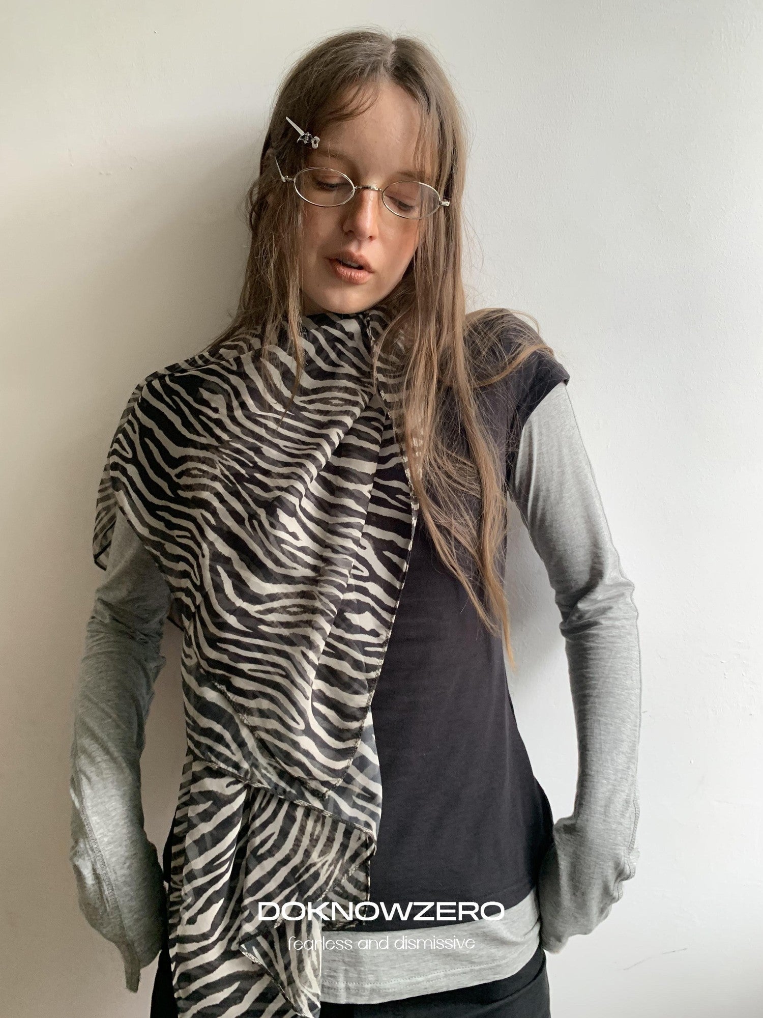 DKZ OFFICIAL Layered Colorblock Slim Fit Women&