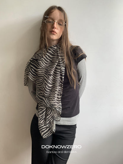 DKZ OFFICIAL Layered Colorblock Slim Fit Women&