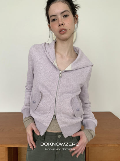 DKZ OFFICIAL Light Purple Fleece Fun Pocket Women&