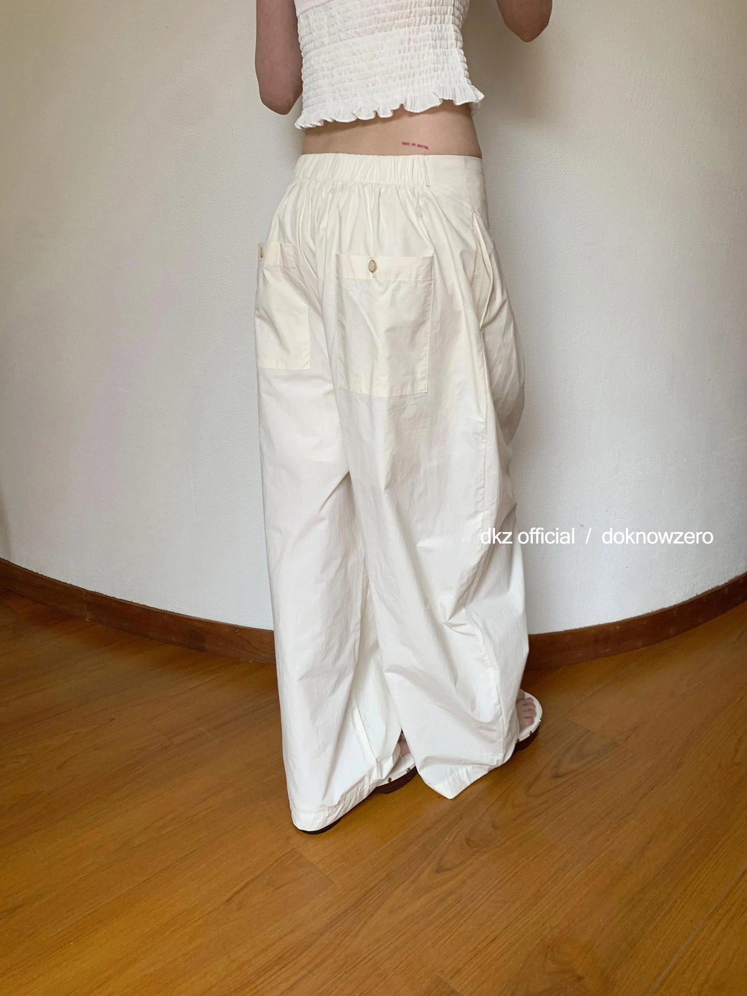 Lightweight Loose Fit Wide Leg Trousers