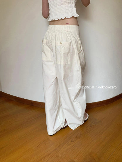 Lightweight Loose Fit Wide Leg Trousers