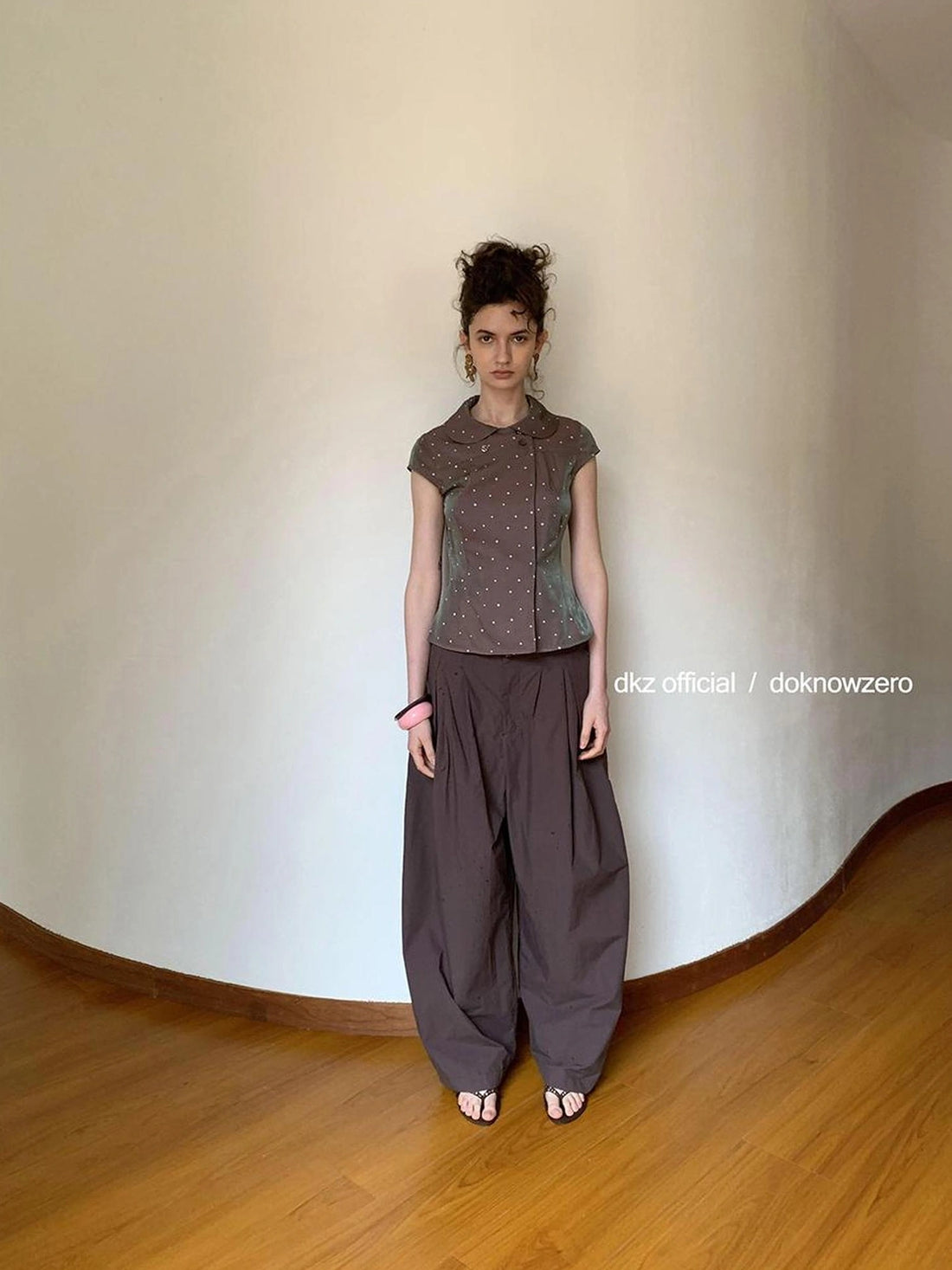 Lightweight Loose Fit Wide Leg Trousers