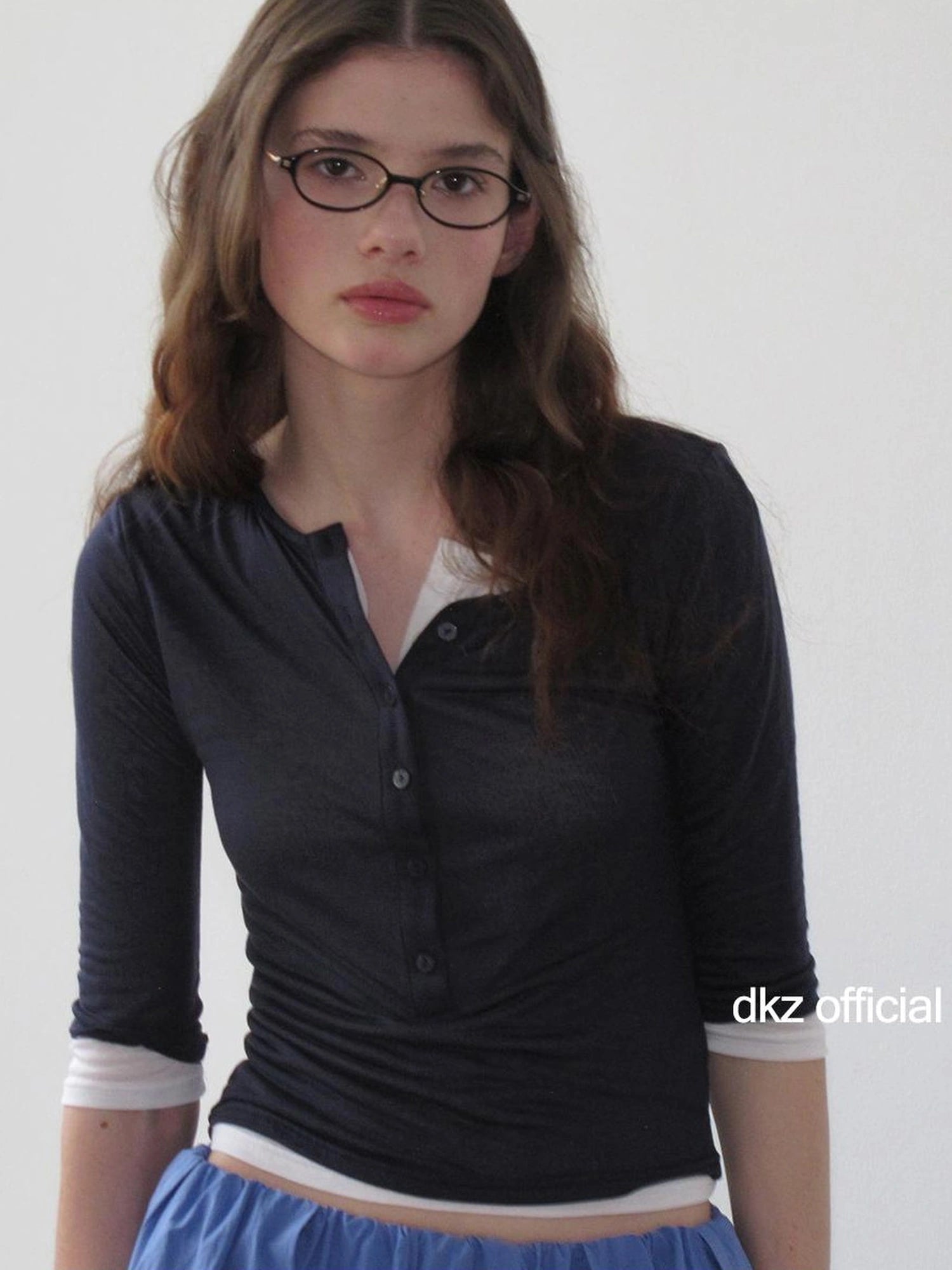 Lightweight Lyocell Short Sleeve Henley Top