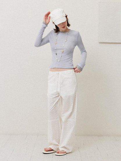 DKZ OFFICIAL Lightweight Semi Sheer Slim Fit Women&