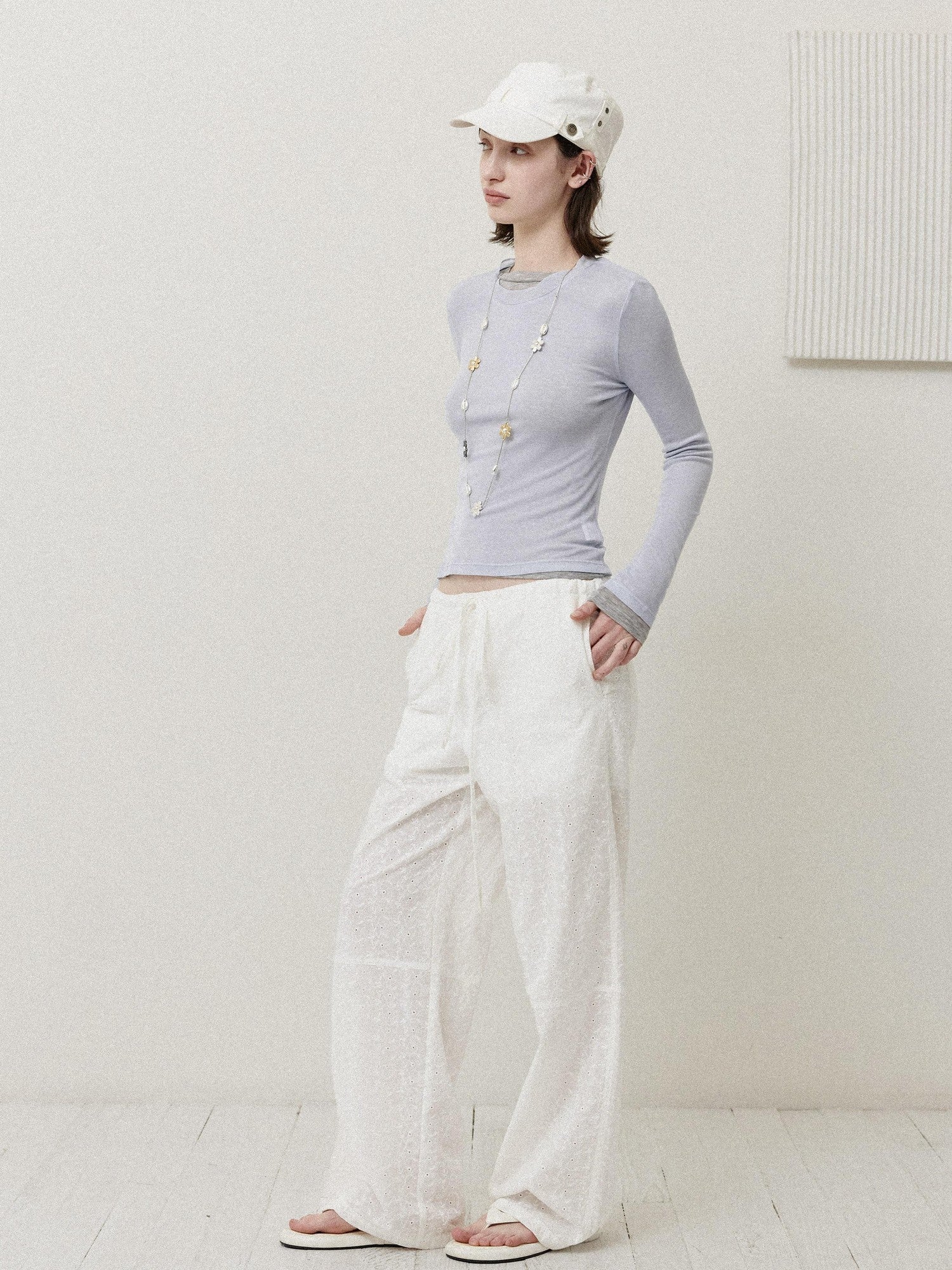 DKZ OFFICIAL Lightweight Semi Sheer Slim Fit Women&