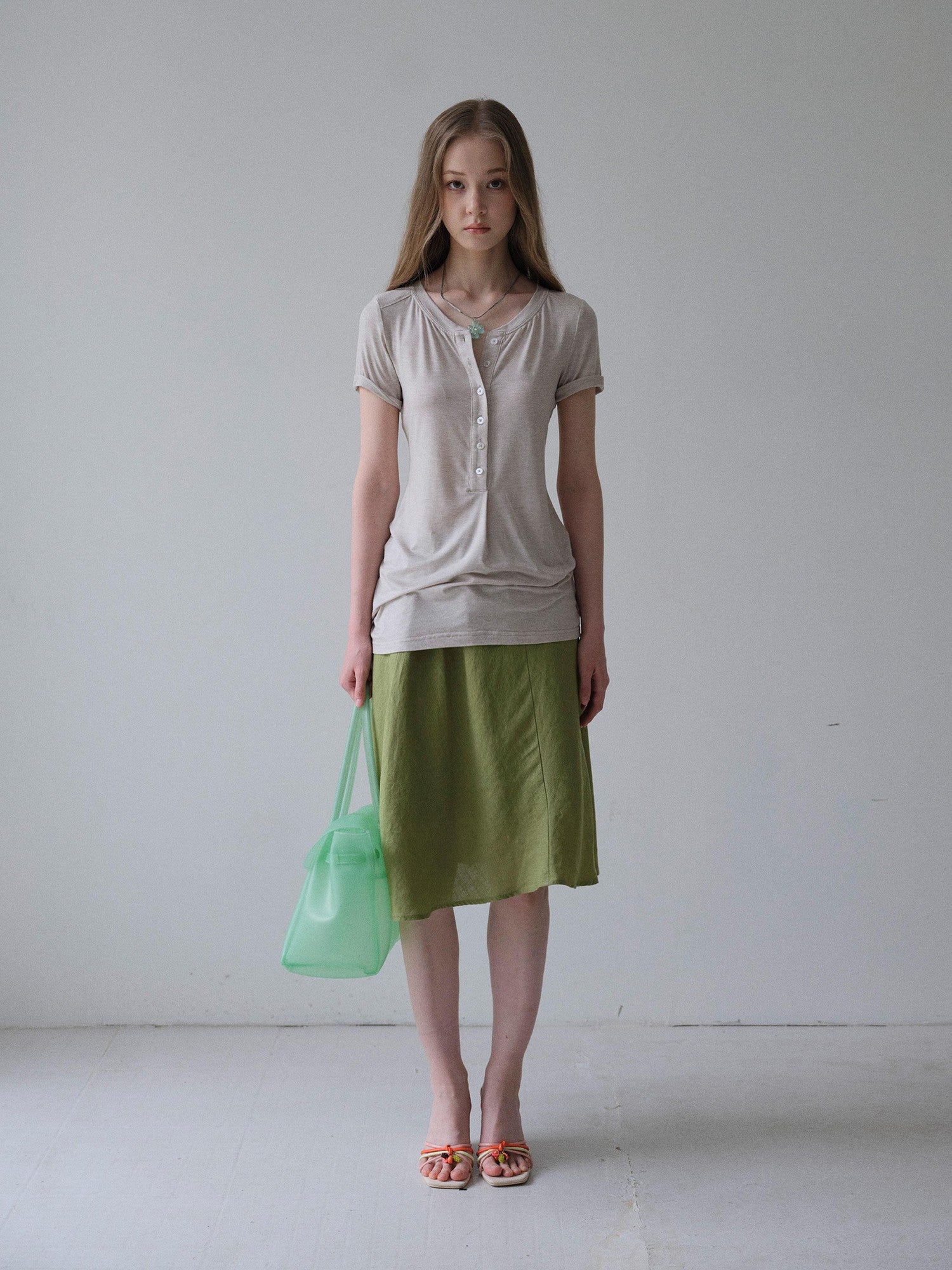 DKZ OFFICIAL Loose Asymmetrical Elastic Waist Cotton Lined Women&