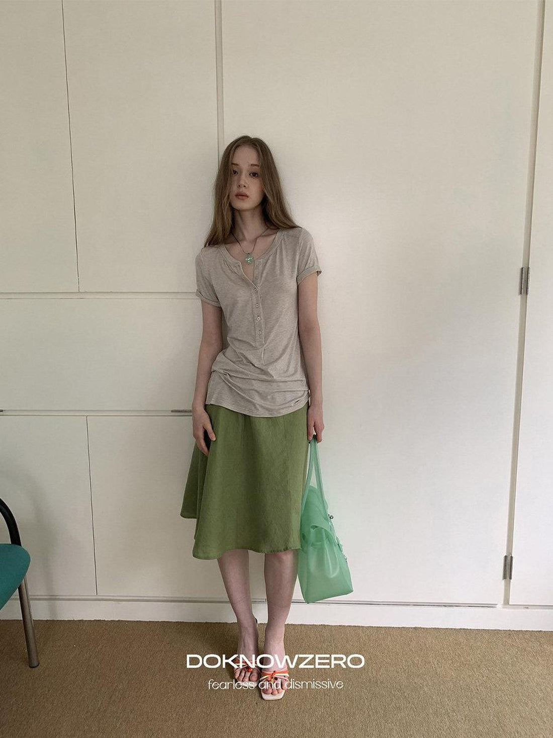 DKZ OFFICIAL Loose Asymmetrical Elastic Waist Cotton Lined Women&