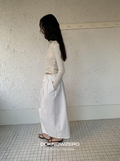DKZ OFFICIAL Mesh V-neck Knit Hooded Two Piece Women&